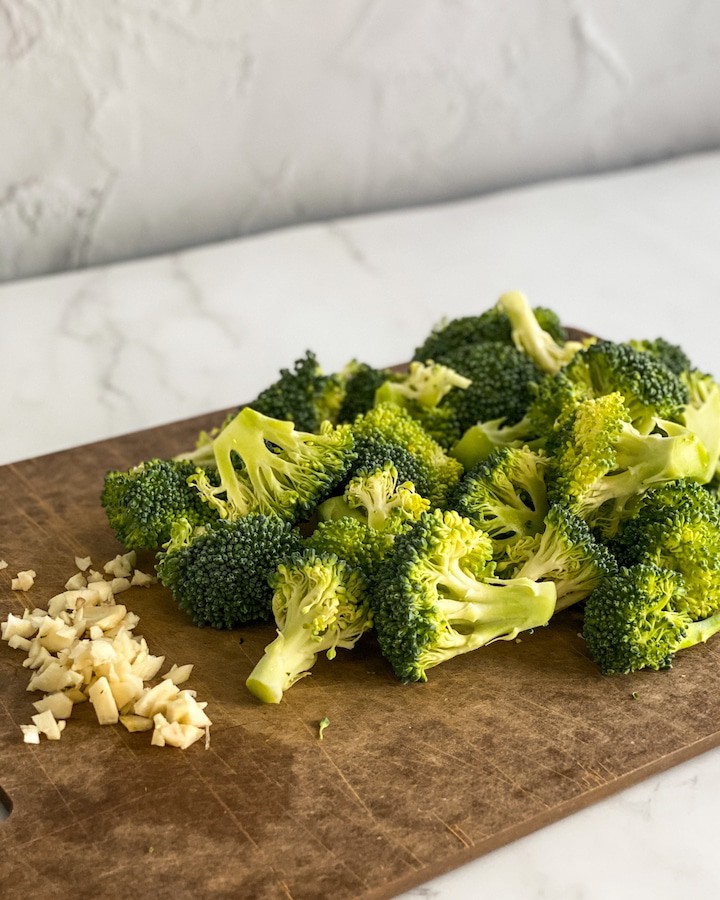 broccoli and fresh garlic