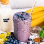 banana and blueberry smoothie