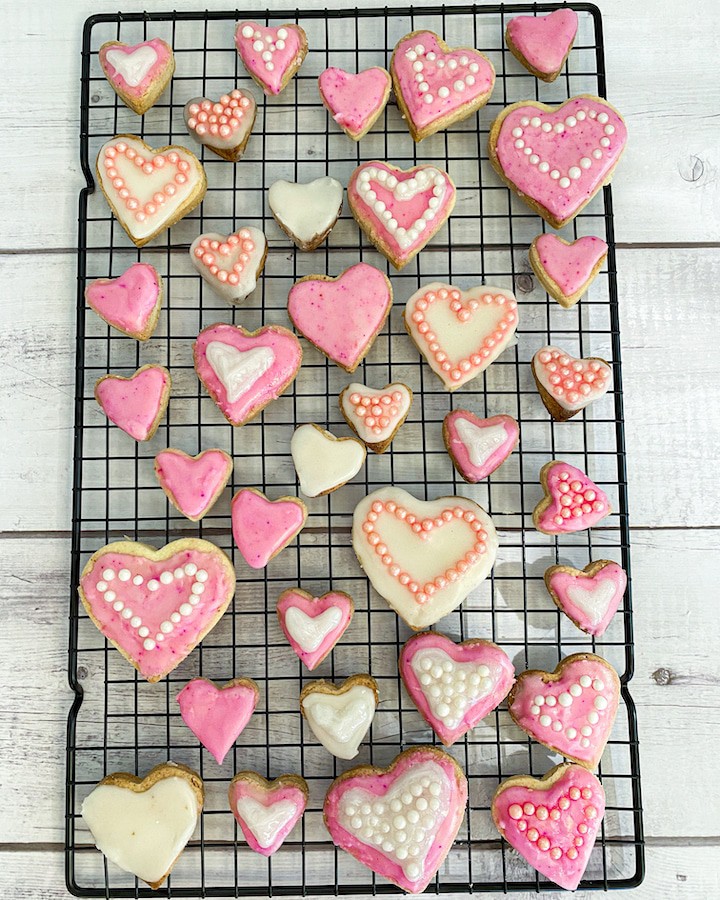 Vegan Shortbread Cookies Valentines Day