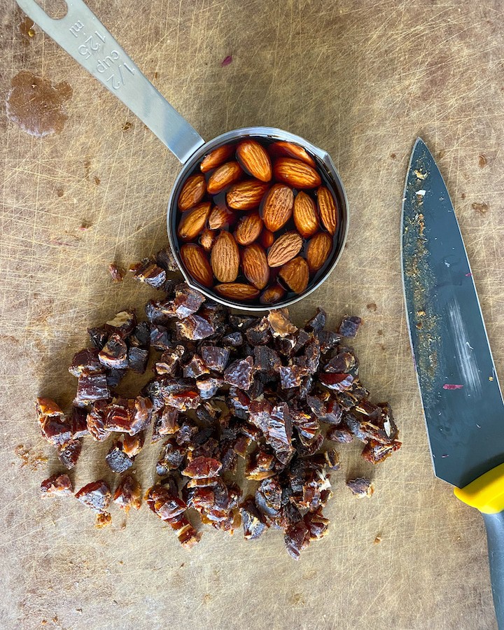 dates and almonds