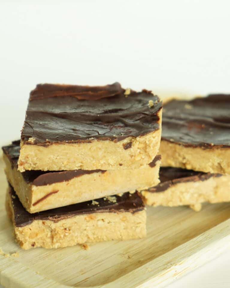 The Best 3 Ingredient Peanut Butter Protein Bar Recipe