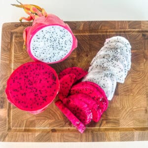 how to cut a dragonfruit