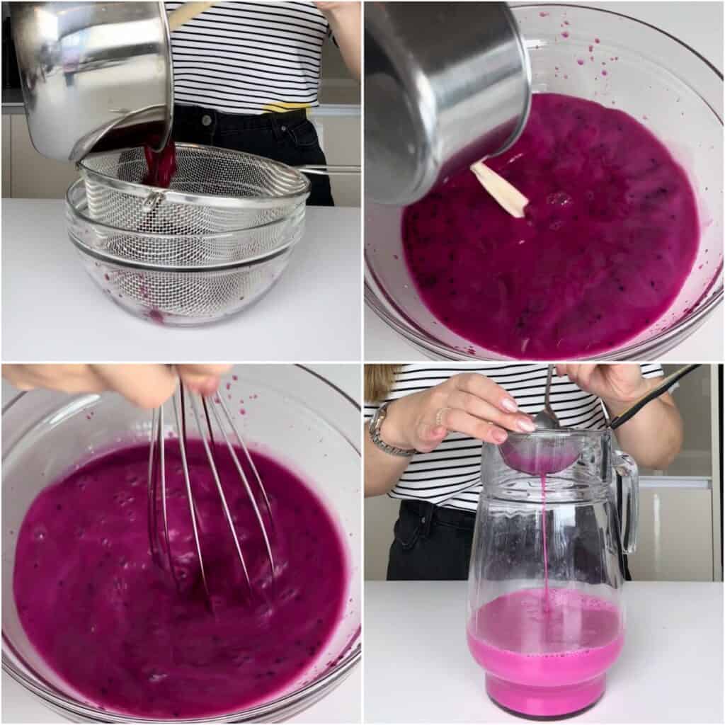 dragonfruit matcha latte