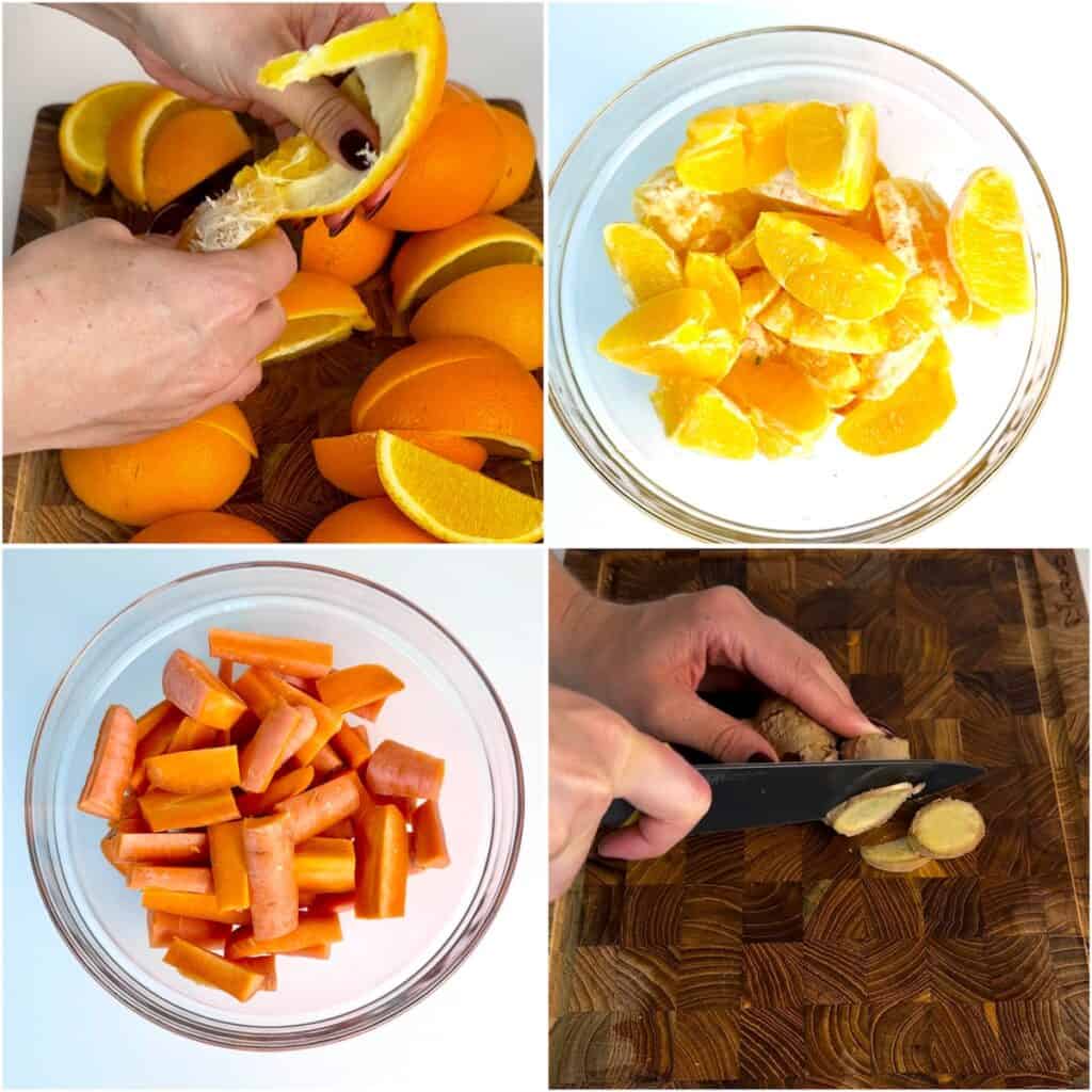 ingredients for ginger juice