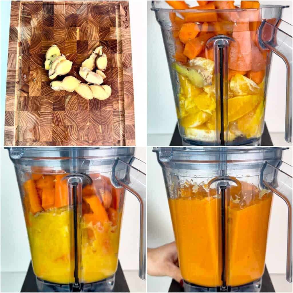 vitamix orange ginger carrot juice