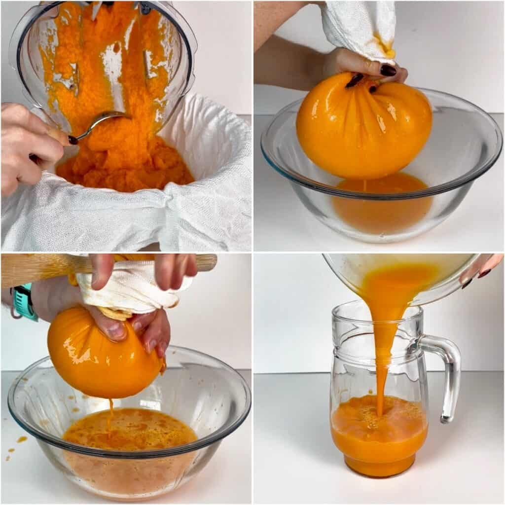 cheesecloth orange ginger carrot juice