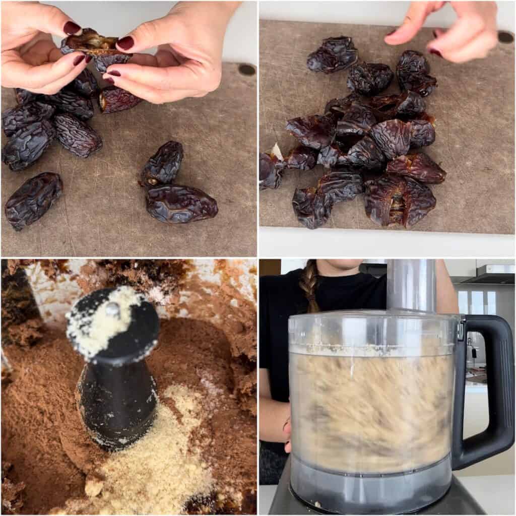 date balls with cacao 