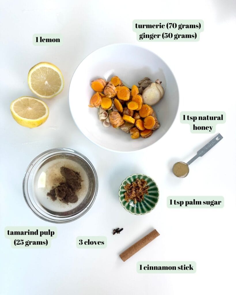 jamu juice ingredients 